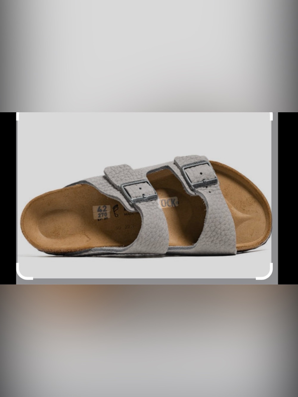 Birkenstock Men's Two-Strap Sandals in Light Gray sizes 44 &45 - Picture 6 of 11